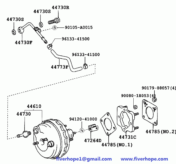 Brake booster 446100C030 TOYOTA SEQUOIA 20002004_Toyota Power brake