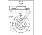 Front  Brake Disc 2108-3501070 LADA Samara