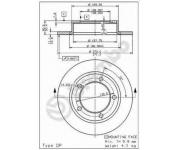 Front  Brake Disc 2121-3501070 LADA NIVA II