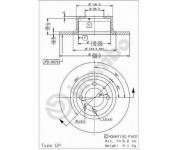 Front  Brake Disc 2101-3501070 LADA TOSCANA