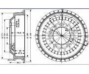 Rear Brake Drum 2121-3502070 LADA NIVA II