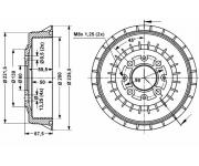 Rear Brake Drum  1118-3502070 LADA Kalina