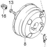 0K2FA43800  0K2EZ43800 BRAKE SERVO KIA CARENS II