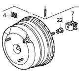 46012-ST3-E02 POWER BOOSTER HONDA CIVIC AERODECK 1998