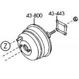 BG5E-43-800A VACUUM POWER BOOSTER MAZDA 323 1996