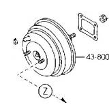 BL4G-43-800  BL5V-43-800 VACUUM POWER BOOSTER MAZDA 323 2000