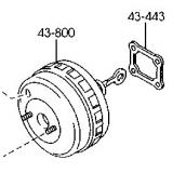 EC01-43-800B VACUUM POWER BOOSTER MAZDA TRIBUTE 2000