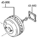 EC37-43-800  EC37-43-800A VACUUM POWER BOOSTER MAZDA TRIBUTE 2001