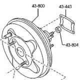 EGY3-43-80Z  EGY3-43-80ZA VACUUM POWER BOOSTER MAZDA CX-7 2007