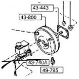 GB0H-43-800B  GB0J-43-800C BRAKE SERVO MAZDA 626 1994