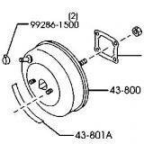 GE4V-43-800A VACUUM POWER BOOSTER MAZDA 626 1999