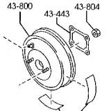 LE59-43-800A BRAKE SERVO MAZDA MPV 2003