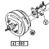 WE60-43-800  WE61-43-800 VACUUM POWER BOOSTER MAZDA T4000 1989