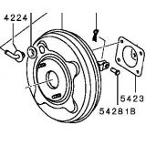 Brake servo 4630A140 MITSUBISHI LANCER  07.2009-. 