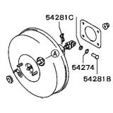 Brake servo MR493854 MR527617  MITSUBISHI LANCER  09.2000-