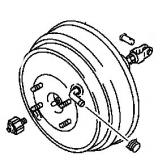 Power booster MB841018 MB950530  MITSUBISHI SPACE GEAR / L400 VAN  06.1994-06.2005