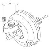 Brake servo 1T1614106 1T1614106D 1T1614106B VOLKSWAGEN TOURAN  2003-
