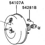 Brake servo MB668066   MITSUBISHI L200  01.1986-03.2001  2400/2WD