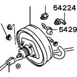 Brake servo MB407041 MR475130  MITSUBISHI L300  09.1986-.