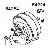 Brake servo MB895814 MITSUBISHI L300  09.1986-.  2400/2WD