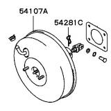 Power booster MR527037   MITSUBISHI LANCER  10.2000-06.2007