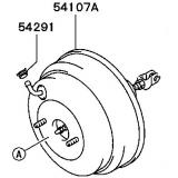 Power booster MR569145   MITSUBISHI LANCER  10.2000-06.2007