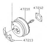 Brake servo / booster 47210-42F00 47210-42F10 NISSAN 240SX 1988-1993