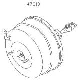 Brake servo / booster 47210-M6600 47210-M6601 47210-M7960 NISSAN 300ZX 1983-1989