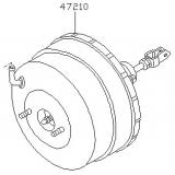 Power booster 47210-06P00 47210-22P00 NISSAN 300ZX 1983-1989