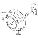 Brake servo / booster D7210-1AA0B NISSAN MURANO 2007-