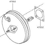 Brake booster D7210-JG20A D7210-JG22A NISSAN ROGUE 2007-