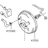 Power booster 47210-EM00A NISSAN TIIDA 2007-