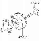 Power booster 47210-01G01 47210-42G10 47210-42G11 47210-92G13 NISSAN TRUCK-HARDBODY 1985-1994,