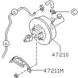 Vacuum booster 47210-23C00 NISSAN VAN 1986-1993