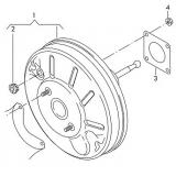 Power booster 1K1614106S 1K1614106AD 1K1614106AD VW JETTA/SYNCRO  2012-