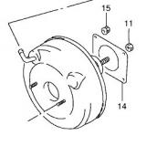 Brake booster / servo 51300-77E00 SUZUKI X90