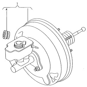Power booster 5Z1612105AM 5Z1612105AP 5Z1614105P VW SURAN/SPACEFOX 2011-