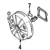 2004 - Hyundai Accent 59110-25040 Brake booster( servo )