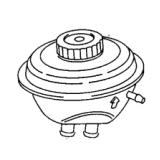 8G1612099 894612099A VW AUDI CABRIOLET 1992-2000 BRAKESERVO HYDRO