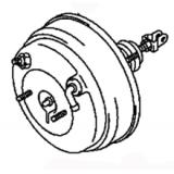 JKC 834-03104 Master VAC / Brake booster / Servo freno MITSUBISHI RVR 01.1991-03.1997