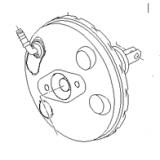 Brake booster/master vac 591104N500 Hyundai EON 2011-