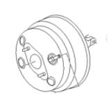 Brake booster/master vac 591103S450 Hyundai GF 2010-