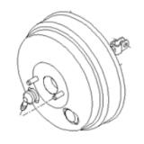 Brake booster/master vac 586105L000 Hyundai E-COUNTY 04EM 2010-