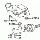 Master Cylinder 47201-02410 47201-1A370 TOYOTA COROLLA ZRE120 201210-