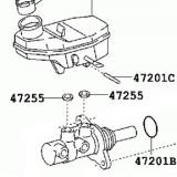 Master Cylinder 47201-02430 TOYOTA COROLLA/ALTIS ZRE142 201008-201311
