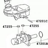 Brake Master Cylinder 47201-02450 for TOYOTA COROLLA/ALTIS ZRE143..LHD..CVFC..20V 