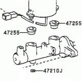 Master Cylinder 47201-16260 47201-10230 TOYOTA STARLET EP90 199601-