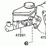 Master VAC 47201-1A110 TOYOTA COROLLA SED/CP/WG AE101 199509-199905