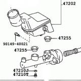 Master VAC 47201-1A340 47201-1A330 TOYOTA COROLLA 5D ZZE122 200404-200702