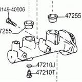 Master Cylinder 47201-28550 47201-28530 TOYOTA TOWNACE/LITEACE CR4 199812-200412